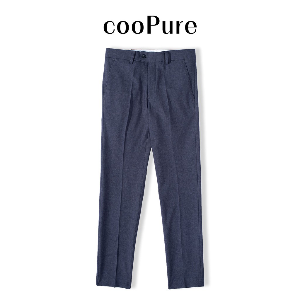 Quần âu nam cooPure màu đen, chất liệu cotton polyester chống nhăn, thiết kế lịch lãm NO.1616 (6 màu)