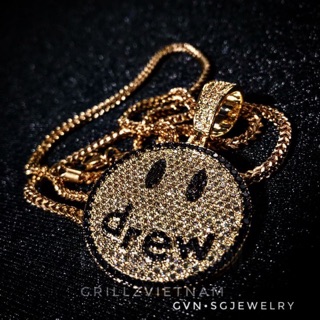 Trang sức mặt dây chuyền Drew Justin Bieber phong cách đường phố HipHop
