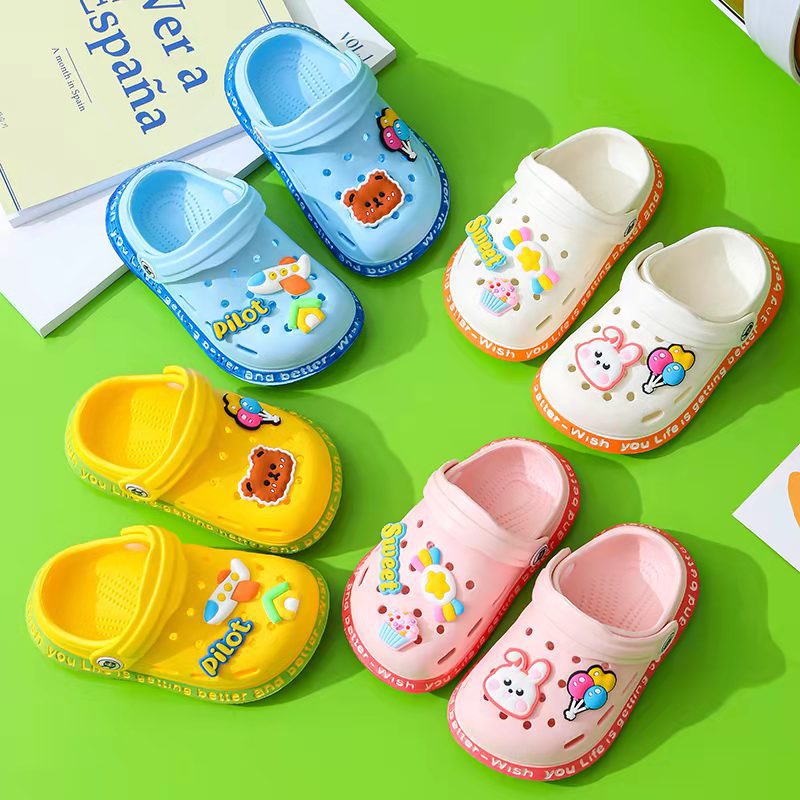 Dép Sục Cho Bé Gái Bé Trai Có Quai Hậu Giày Bền Đẹp Êm Ái Có Đế Chống Trơn Trượt - Mã C008