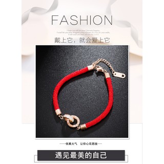 vòng tay dây đỏ may mắn TB0890