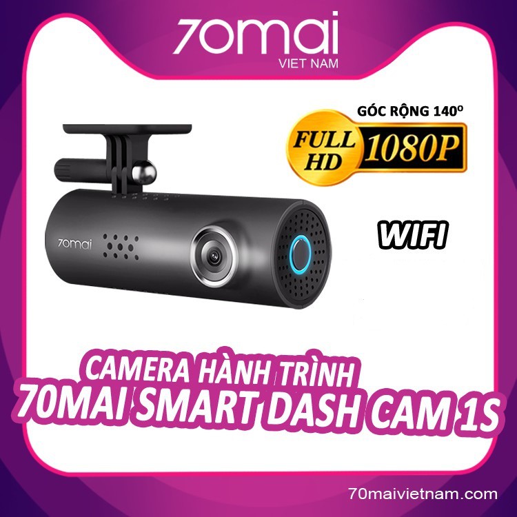 Camera Hành Trình 70Mai Smart Dashcam 1S | Full HD 1080P | WIFI