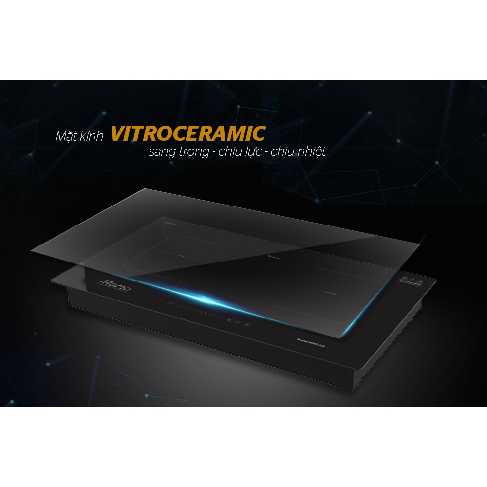 Bếp đôi điện từ Sunhouse Mama MMB-02I, Công suất 4200W, Bảo hành 36 tháng tại nhà