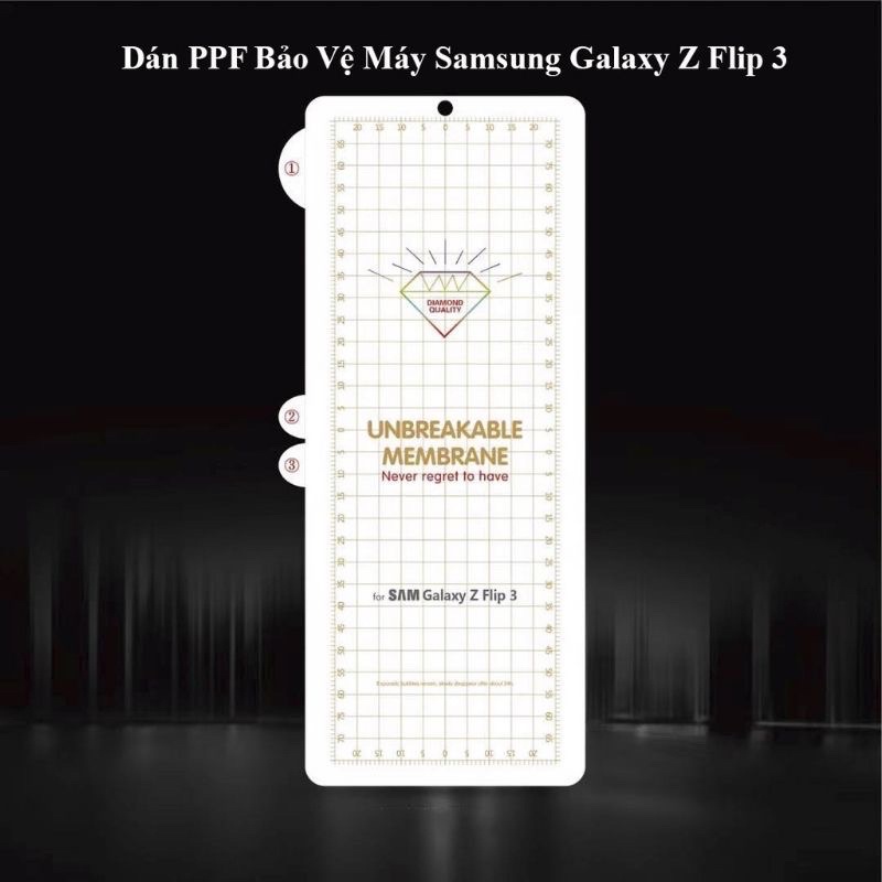 Samsung Z Flip 3_ Miếng dán dẻo PPF 2 mặt trong suốt bảo vệ máy toàn diện