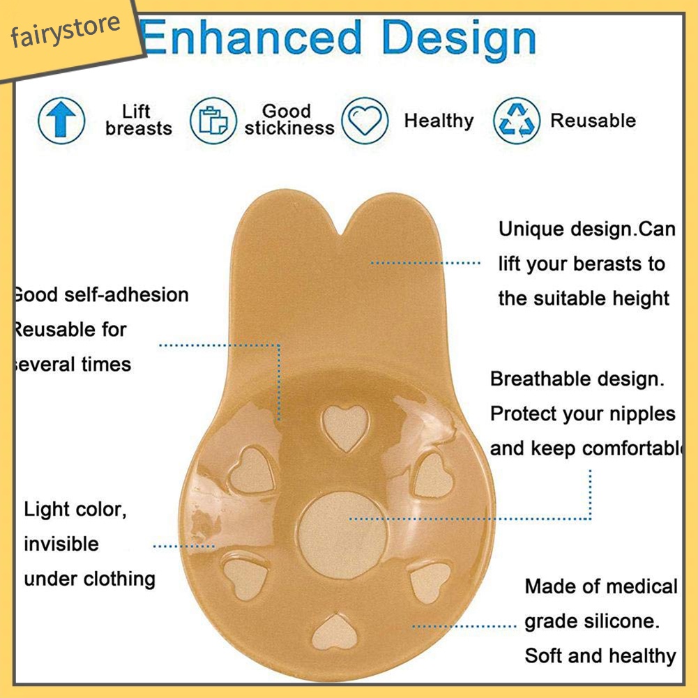 Cặp miếng dán nâng ngực phong cách tai thỏ cho nữ