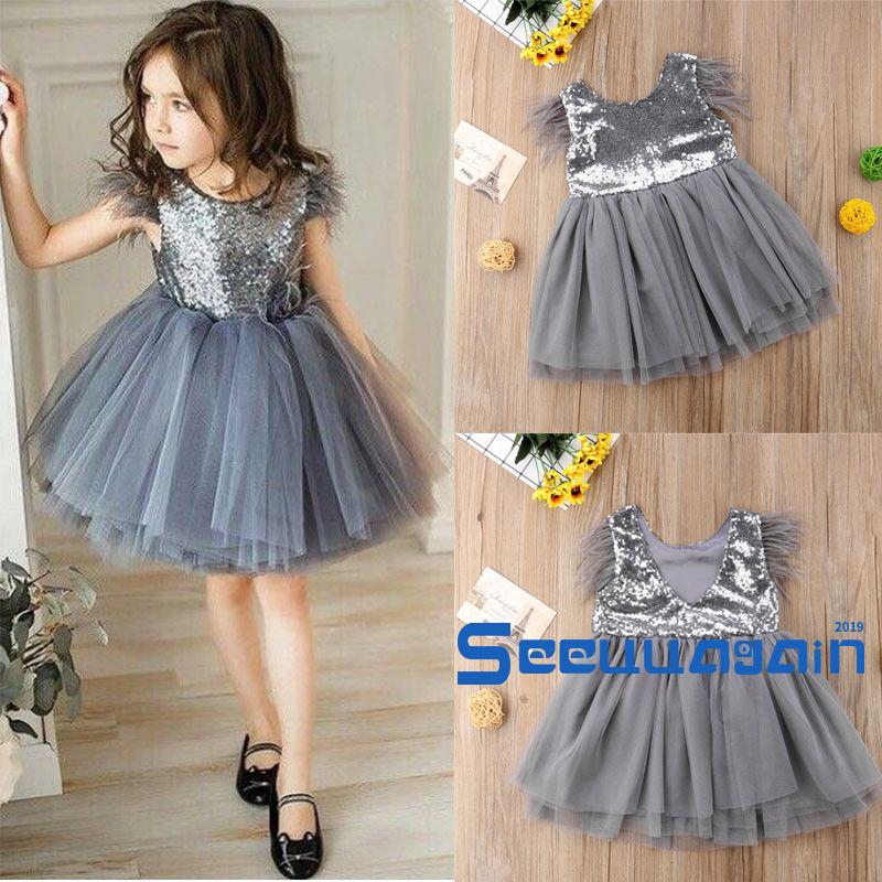 Đầm Xoè Tulle Lấp Lánh Cho Bé Gái