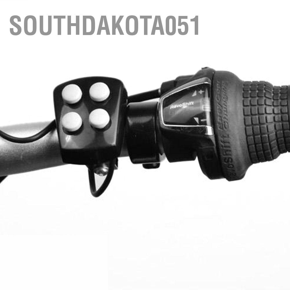 Southdakota051 waterproof Bicycle Cycling Horn Bell 6 LED Light 4 Tunes 120dB