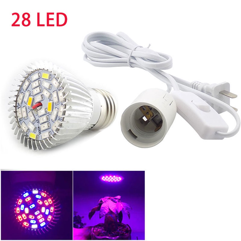 Đèn LED 28 Bóng Hai Đầu Kích Thích Cây Trồng Trong Nhà Kính