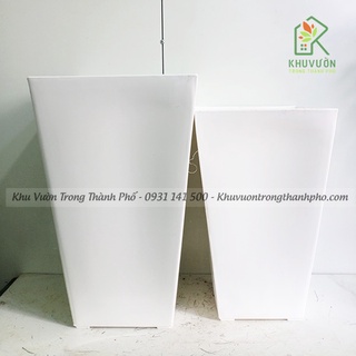 Chậu nhựa vuông cao, chậu nhựa trồng cây lớn