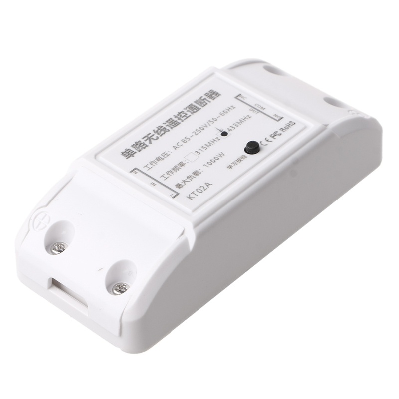 Bộ Mô Đun Nhận Tín Hiệu Điều Khiển Từ Xa AC85V-250V 1CH Cho Đèn / Quạt / Garage D