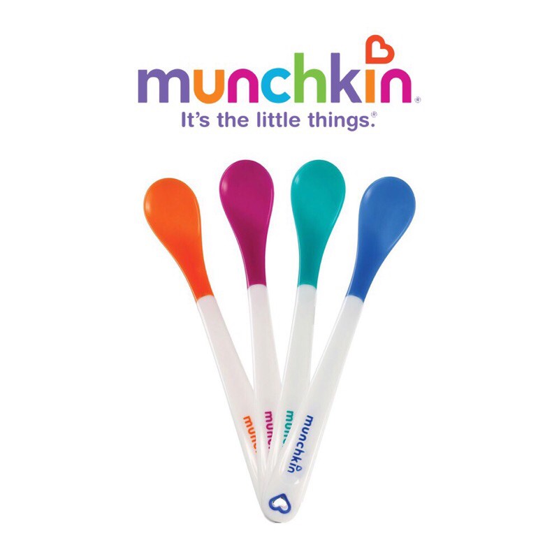 ⭐️⭐️(TÁCH LẺ) MUỖNG-THÌA MỀM BÁO NÓNG THƯƠNG HIỆU MUNCHKIN MỸ CHO BÉ ĂN DẶM⭐️⭐️