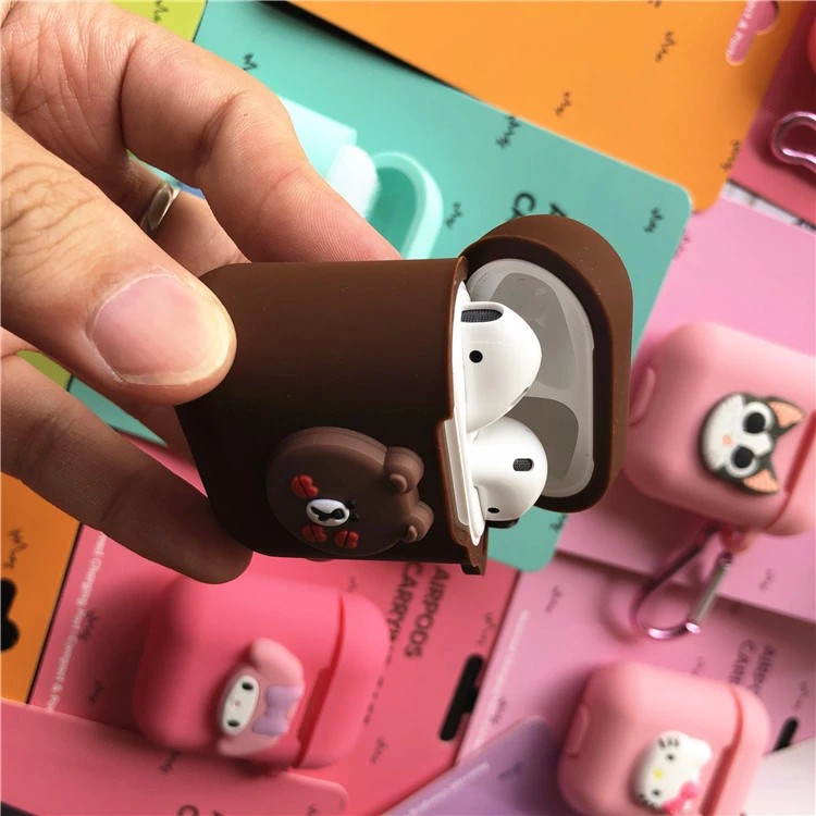 [Được chọn mẫu] Vỏ ốp case bảo vệ airpod airpods chống va đập in hình hoạt hình dễ thương