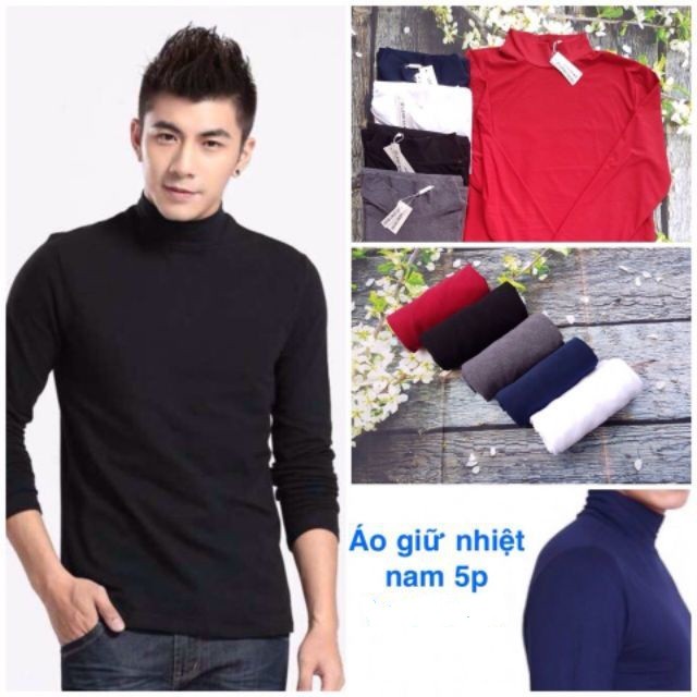 Combo 10 áo giữ nhiệt lót nỉ nam ( được chọn màu)