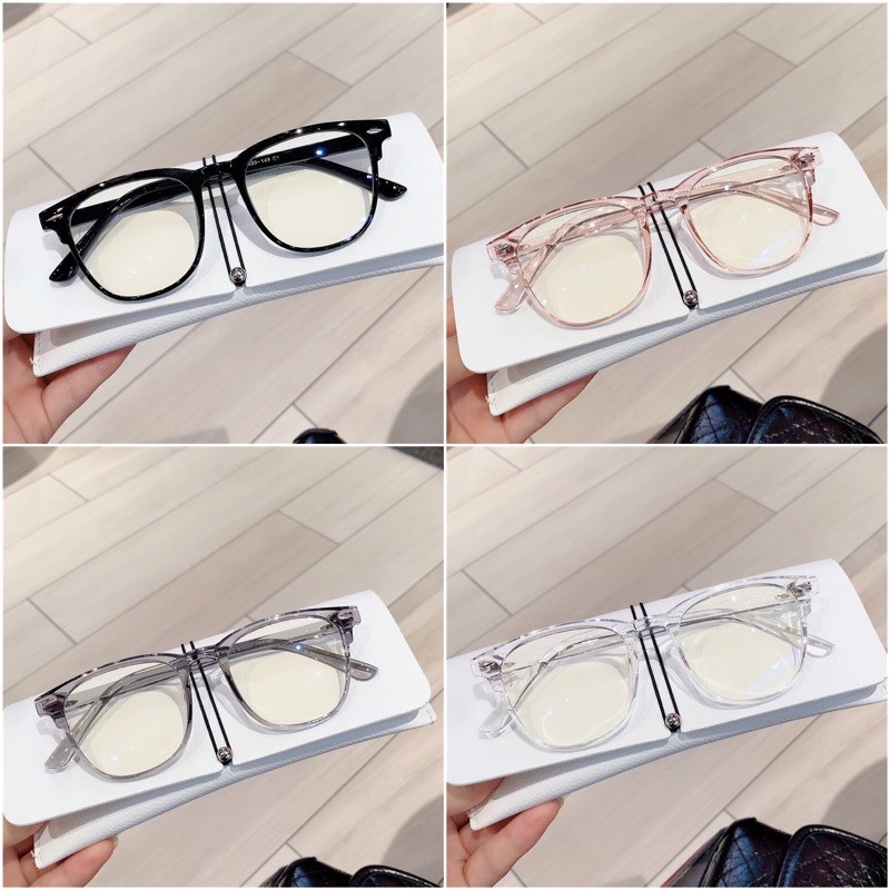 MẮT KÍNH GỌNG CẬN FORM VUÔNG 531 NỬA GỌNG CÓ VẠCH HOT TREND | BigBuy360 - bigbuy360.vn