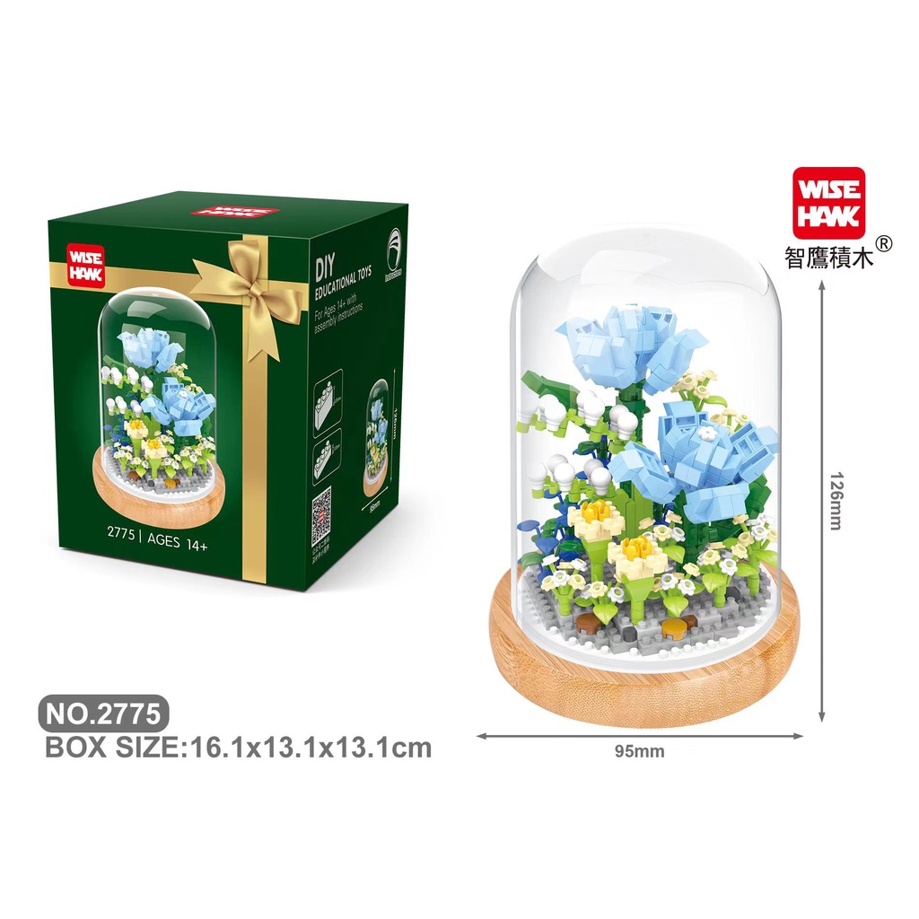 Bộ Đồ Chơi Lắp Ráp Hình Bông Hoa Dành Cho Bé 2775-2778