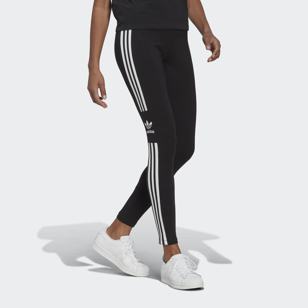 Quần Bó adidas ORIGINALS Nữ Quần bó Trefoil Màu đen DV2636