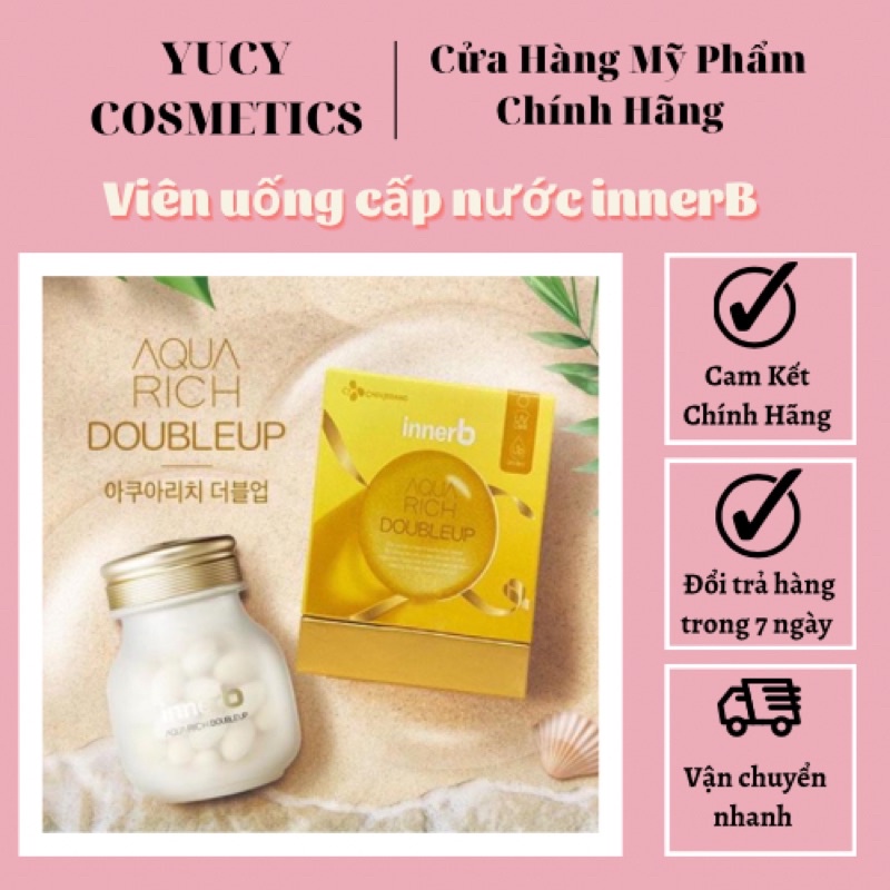 [Chính Hãng - Mẫu mới] VIÊN UỐNG CẤP NƯỚC INTER B AQUA RICK DOUBLEUP