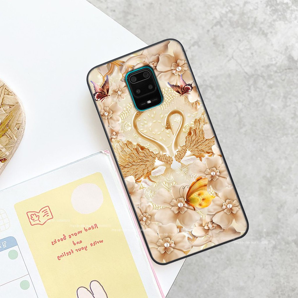 Ốp lưng Xiaomi REDMI NOTE 9S / REDMI NOTE 9 PRO hình hình hoa, thiên nga, đẹp thời trang - CAO CẤP - SANG TRỌNG