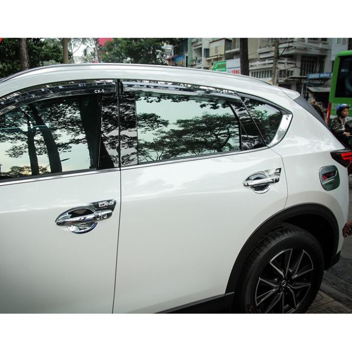 Ốp tay nắm, hõm cửa xe Mazda CX-5, CX5 2018-2022 -mạ Crom(hàng cao cấp)