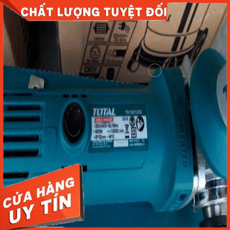 MÁY MÀI GÓC 800W TOTAL (MODEL:TG1081006) nguyên zin nhé các bác