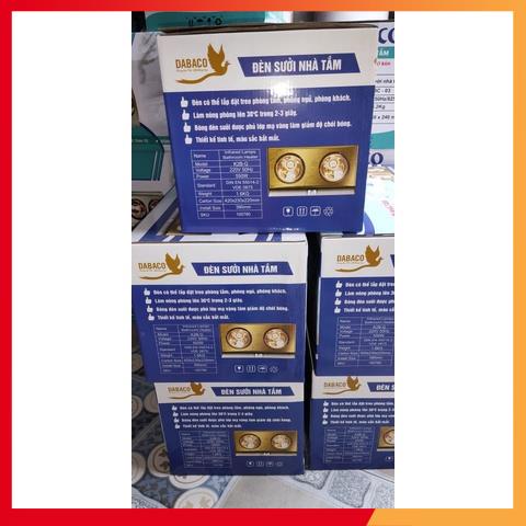 Đèn sưởi nhà tắm cao cấp  2 bóng DABACO