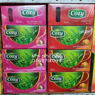 COZY TÚI LỌC ( Hồng trà, vải,đào, dâu ) - Hộp/25túi