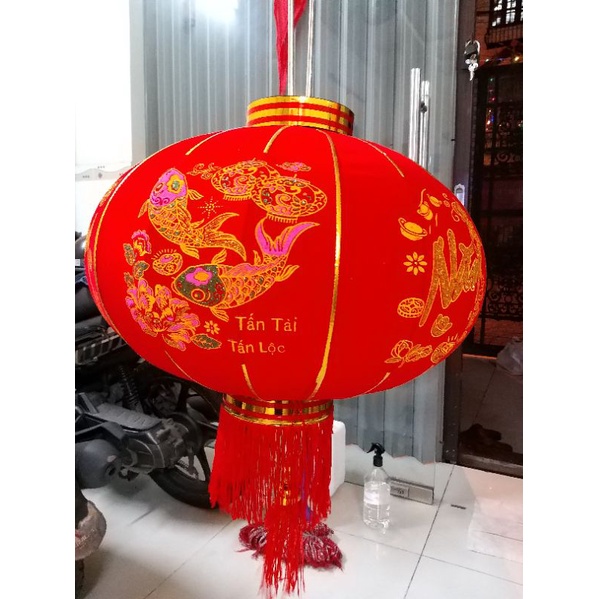 lồng đèn treo Tết chúc mừng năm mới size 60/80/100cm.