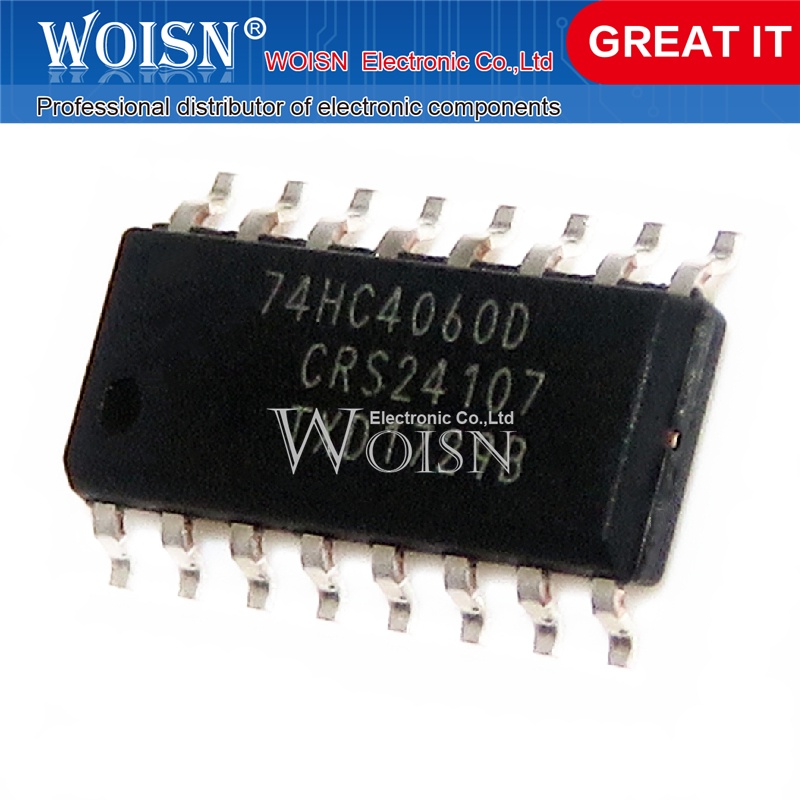 Bộ 10 Linh Kiện Điện Tử 74hc4060d sop14 74hc4060 sop Smd4060Dr smd Chất Lượng Cao