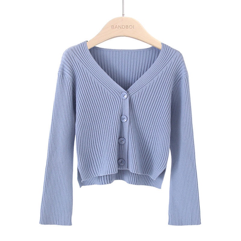Áo cardigan IELGY dệt kim mềm mại cổ chữ V tay dài dáng ôm phong cách thời trang cho nữ