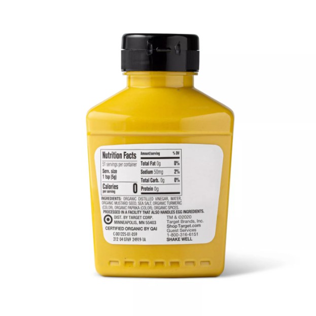 MÙ TẠT VÀNG ORGANIC Good &amp; Gather Yellow Mustard, NonGMO, 255g (oz)
