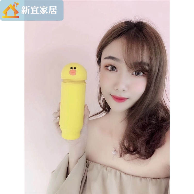 Hộp Đựng Bút Bằng Silicon Hình Chú Gấu Ba Chiều Có Thể Thu Gọn Ốp