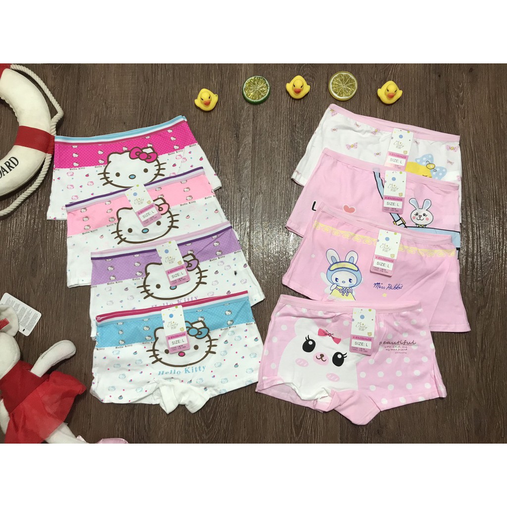 sét 5 Quần Chip Đùi Cotton Cho Bé gái