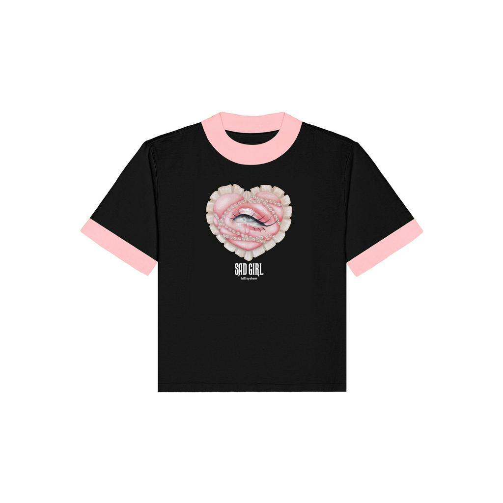 [MUA 1 TẶNG 1] Mua 1 Áo Jessi Xám + 1 Áo Sad Girl tee form fit Kill System