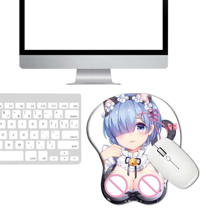 CRE  Creative Anime Cartoon 3D Sexy Mouse Pad Silicone Wristbands Mice Mousepad Wrist Rest Support