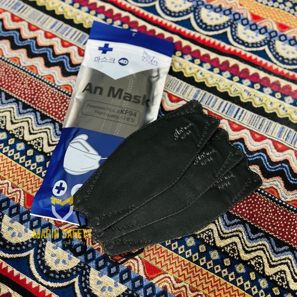 Khẩu trang KF94 4D kháng khuẩn AN MASK chống giọt bắn, chống bụi mịn, không thấm nước công nghệ Hàn Quốc