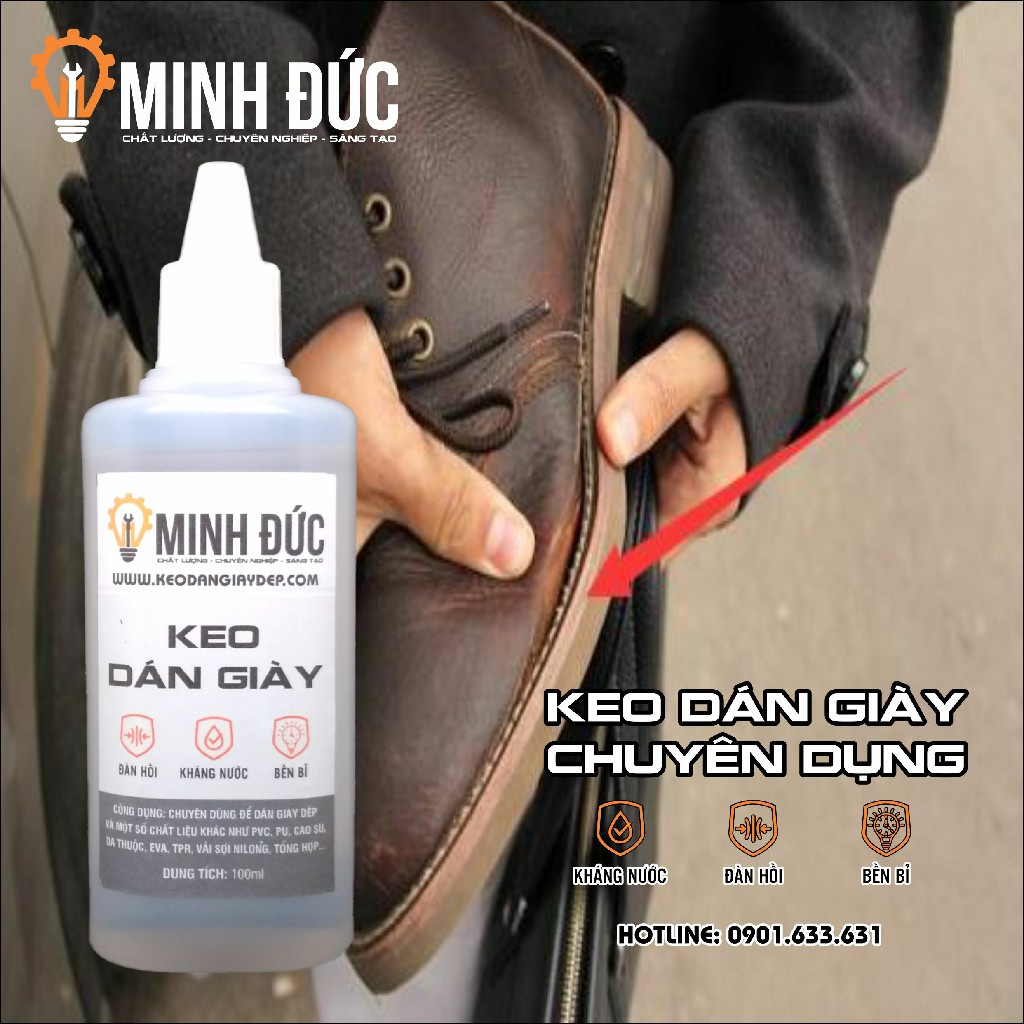 Keo dán giày da chuyên dụng [FREE SHIP] Bền chắc không hại giày - Shop Minh Đức