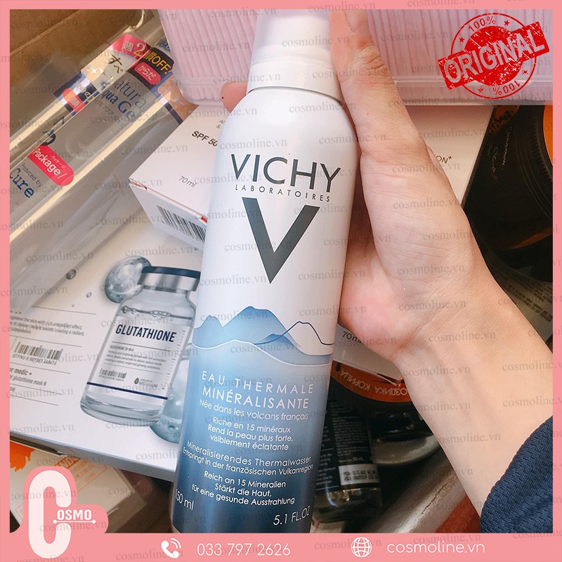 Xịt Khoáng Dưỡng Da VICHY 50ml [CHÍNH HÃNG] (VICHY Mineralizing Thermal Water 50ml)