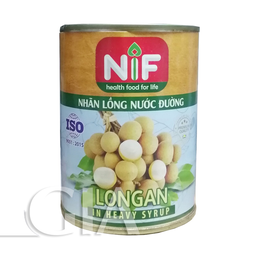 Nhãn ngâm nước đường Nif đóng lon 560g