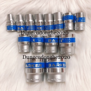 BỘ ĐẦU TUÝP, ĐẦU KHẨU BARKER/TOP 1/2 8,10,12,13,14,15,17,19,21,22,24,27,30,32 (14 CÁI/BỘ)