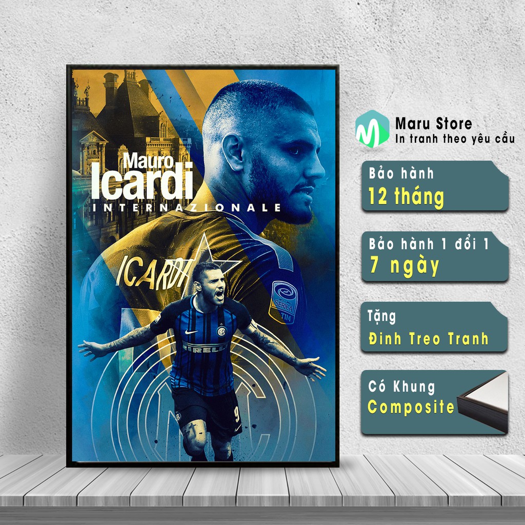 Tranh Treo Tường Icardi Của Inter, Trang Trí Góc gaming