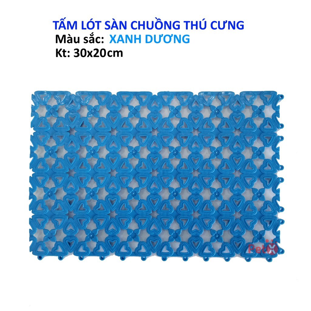 Miếng Lót Chuồng Sàn Nhựa Cho Thú Cưng Chó Mèo Chống Lọt Chân Nhiều Màu 20x30cm - iPet Shop