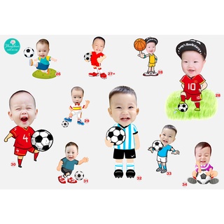 Thiết kế chibi sinh nhật, trang trí sinh nhật bé trai