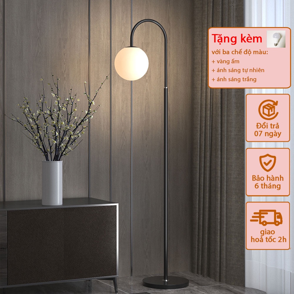Đèn Cây Đứng Hình Quả Cầu Trang Trí Decor Phòng Ngủ Phòng Khách Phòng Làm Việc, Đèn Đọc Sách