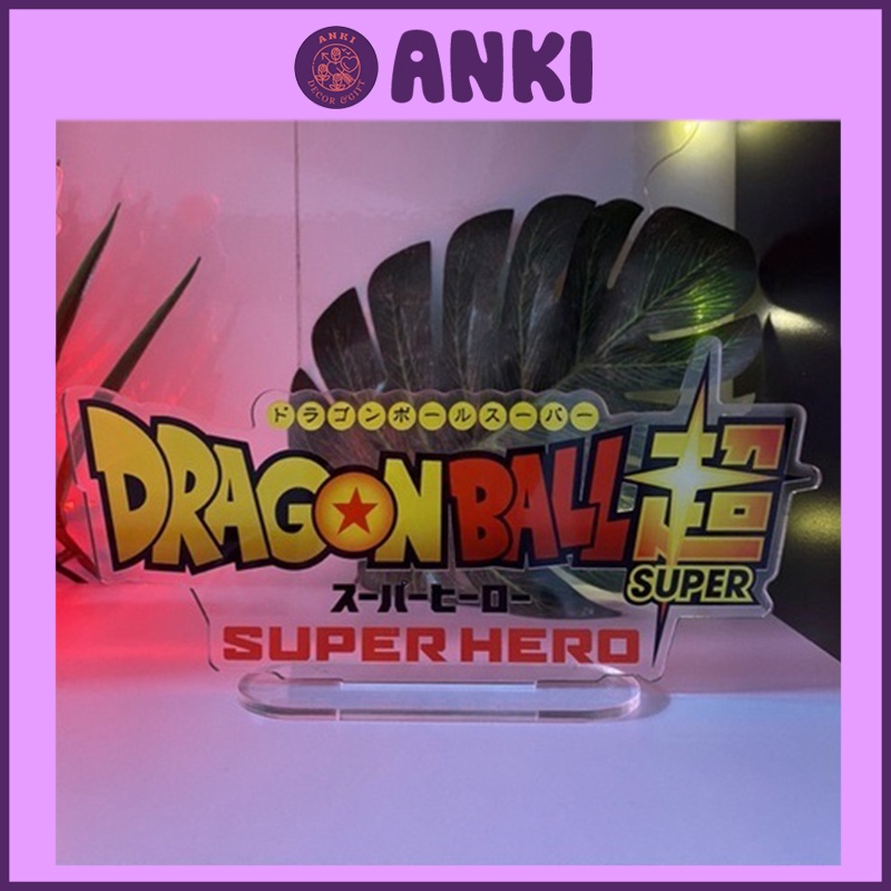 Mô hình logo DRAGONBALL 2D,mô hình logo DRAGONBALL 2d, standee logo 7 viên ngọc rông, trang trí sưu tập