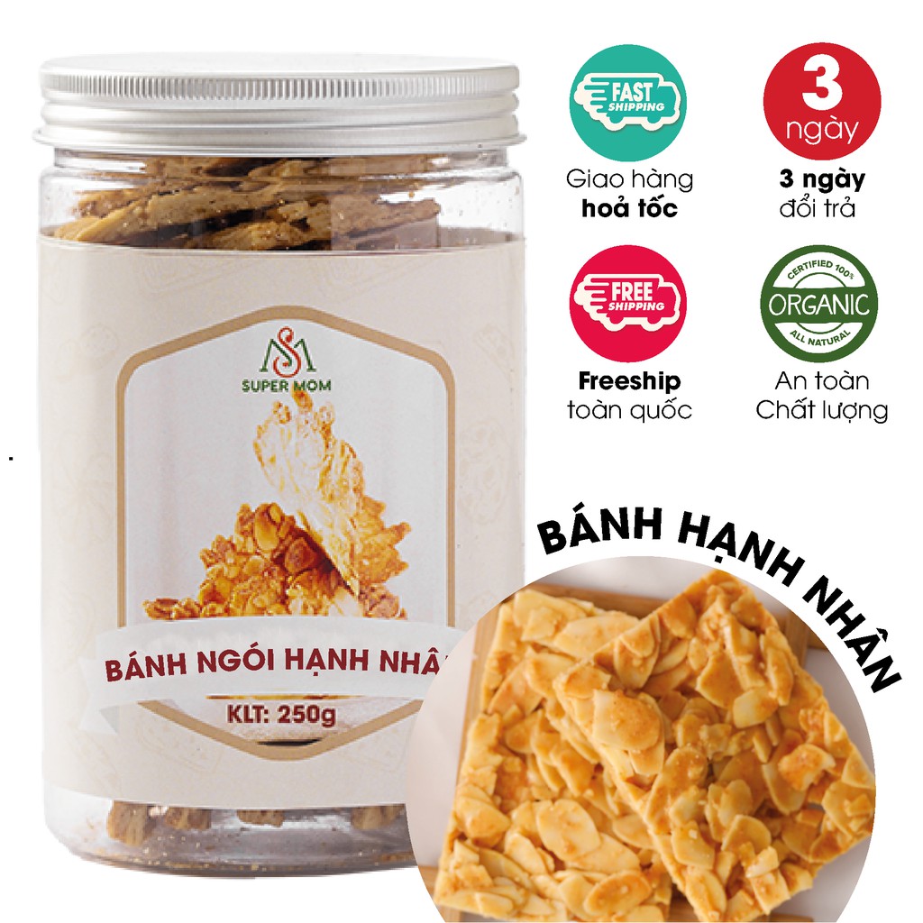 Bánh ngói hạnh nhân nguyên cám ăn vặt mẹ bầu/ ăn vặt ăn kiêng/ ăn vặt healthy lành mạnh/ ăn vặt giảm cân