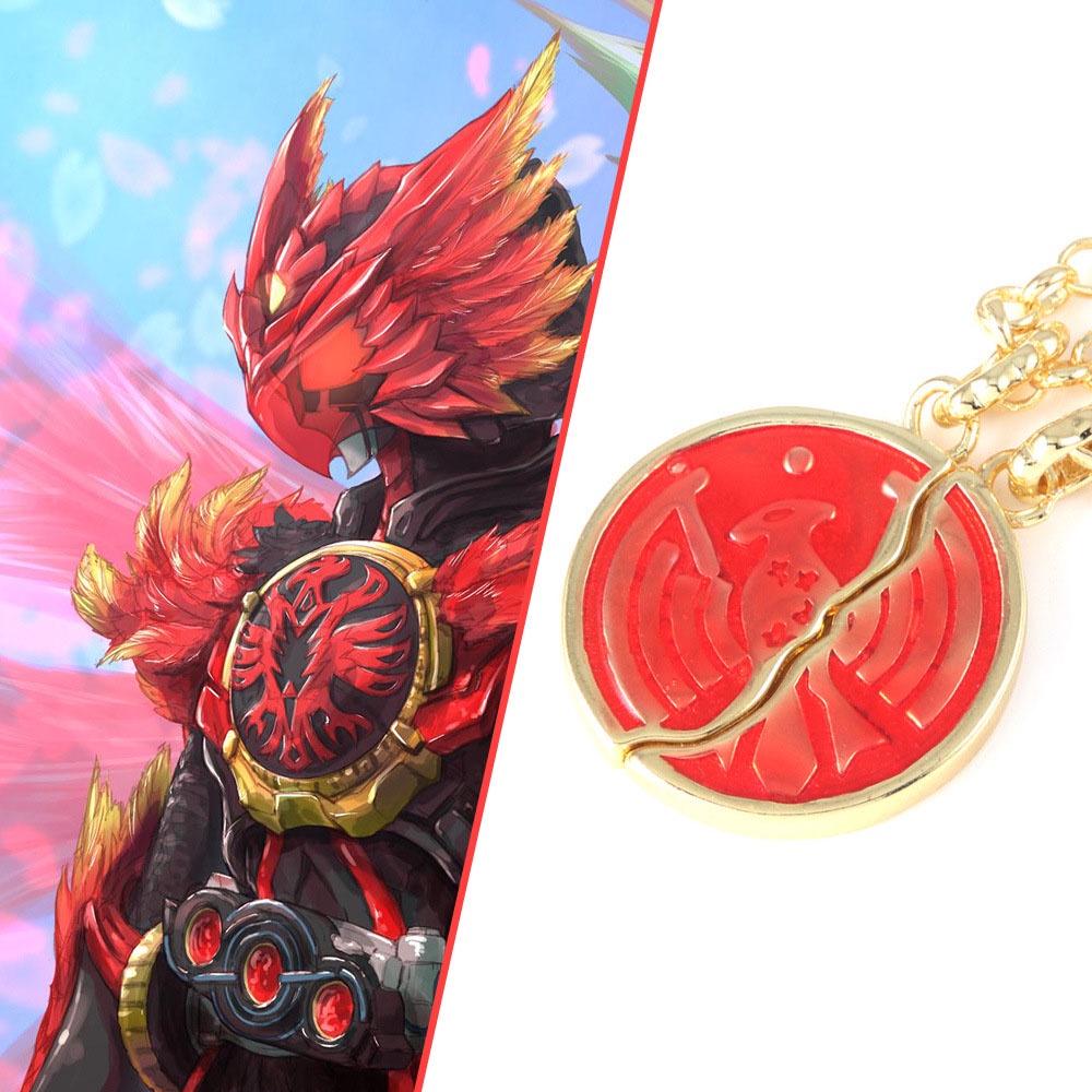Vòng cổ Mặt Đồng Xu In Hình Kamen Rider Thời Trang Cho Cặp Đôi