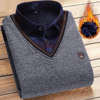 Áo len lót lông cho bố