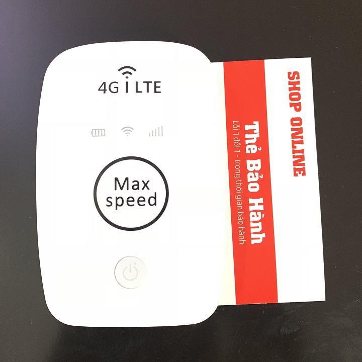 Thiết bị phát sóng wi-fi bằng sim điện thoại Max Speed 4G LTE chuẩn tốc độ