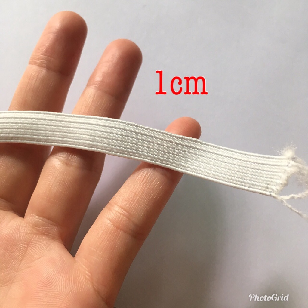 1 mét dây thun may quần áo khẩu trang cột tóc loại tốt