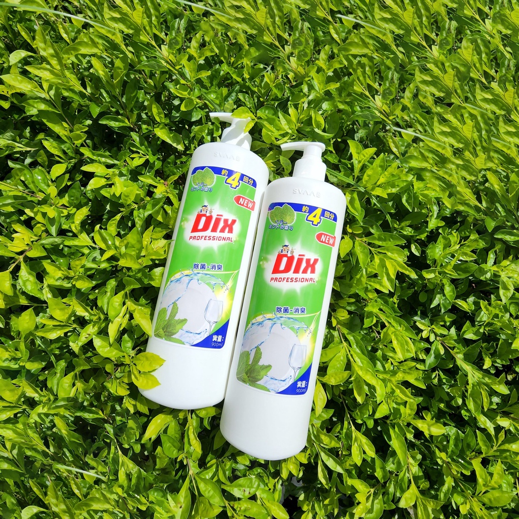 Nước rửa chén bát 2 mùi hương Nhật Bản siêu đậm đặc Dix 900ml không hại da tay