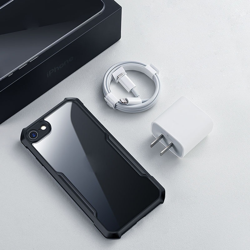 Ốp lưng XUNDD iPhone 7 / 8 / SE 2020 / SE 3 2022 Mặt lưng trong suốt, Viền TPU, Chống sốc